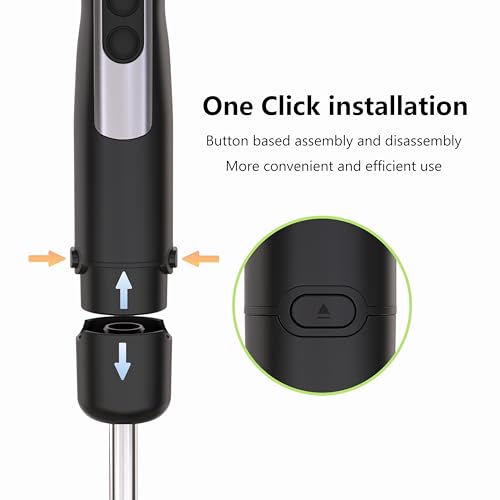 Immersion Blender Handheld for Kitchen, Hand Blender, 12 Speeds & Turbo Mode Electric Stick Hand Mixer for Baby Food, Smoothie, Puree, Soup, Sauces