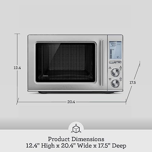 Breville BMO850BSS Smooth Wave Microwave Oven, Brushed Stainless Steel