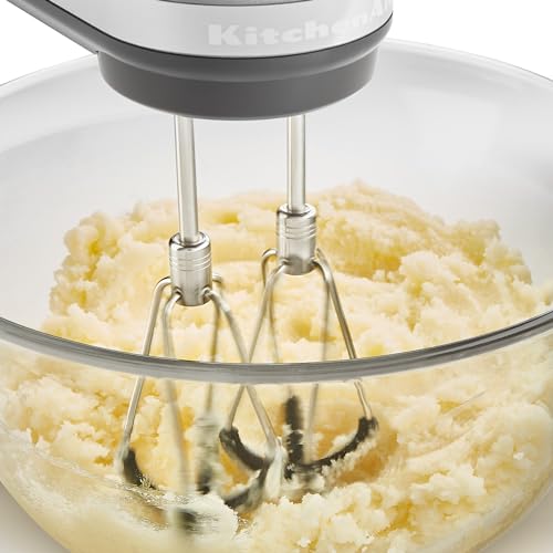 KitchenAid 6 Speed Hand Mixer w/Flex Edge Beaters, KHM6118, Ice Blue