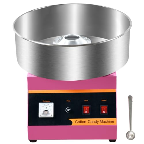 Commercial & Home Cotton Candy Machine 110V 1000W,3 Mins Fast Preheat, Stainless Steel, Easy to Operate & Clean for Birthday Party, Events & Commercial Use