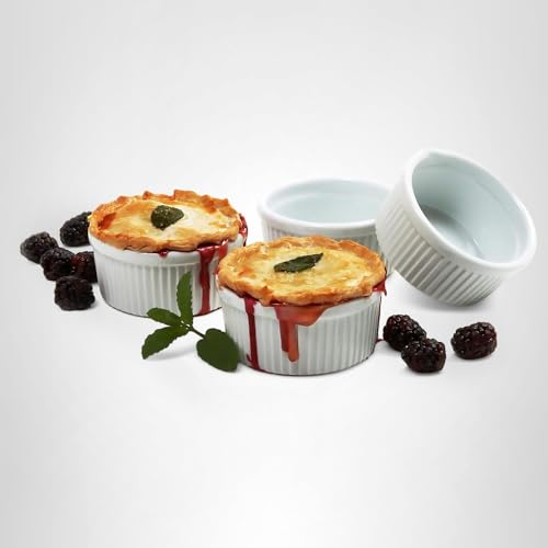 Norpro 8oz/240ml Porcelain Ramekins, Set of 4