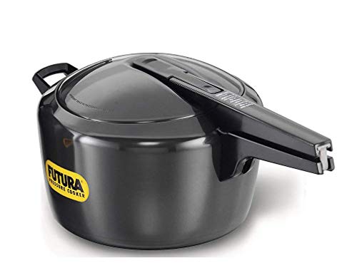 Hawkins Futura 5 Litre Pressure Cooker, Hard Anodised Inner Lid Pressure Cooker, Pan Cooker, Black (FP50)