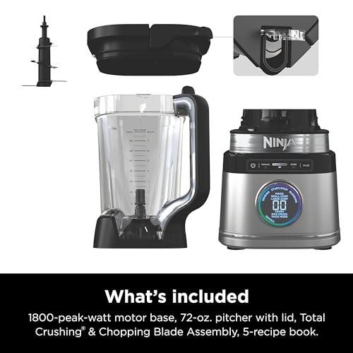 Ninja Detect Power Blender Pro, BlendSense Tech, 72oz, 1800PW, TB201