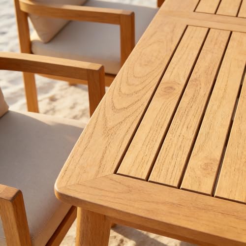 SUNSITT 9-Piece Outdoor Patio Dining Set w/82'' Patio Dining Table