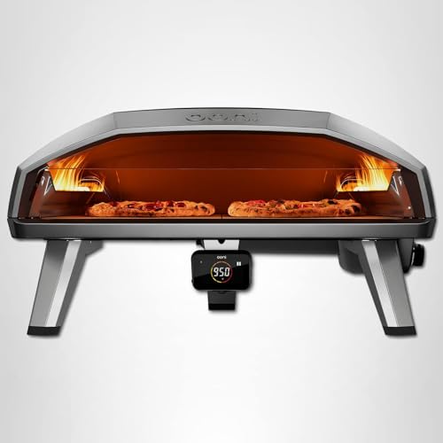 Ooni Koda 2 Pro Gas Pizza Oven – 18" Gas Powered Outdoor Oven with 28 mBar Regulator and Gas Hose, Gas powered Portable Pizza Oven - Black