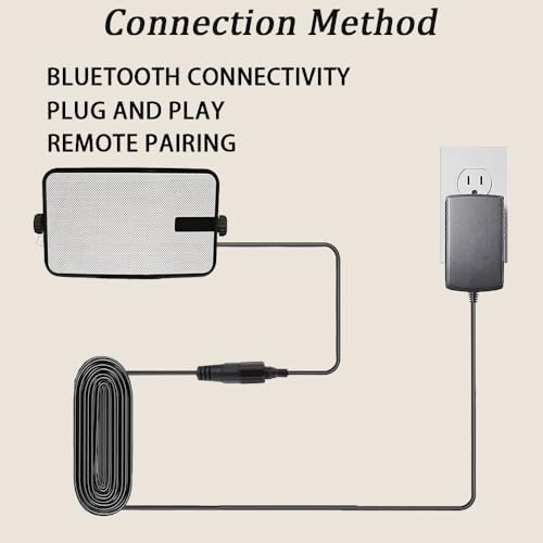 MWAU Outdoor Bluetooth Speakers 400w for Garage, Patio, Porch, Gazebo, Soffit, Entertainment Room. Wall Mount Speaker, Wireless Sync Up to 100 Speakers, IPX5 Waterproof (2 Pcs)