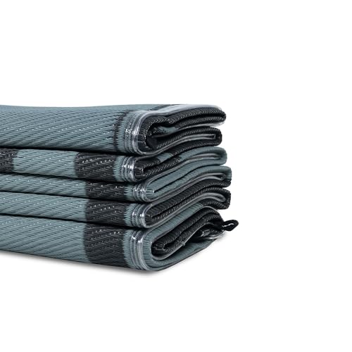 Venture Forward LED Illuminated RV Patio Mat, Wave Design, 9’ x 12’