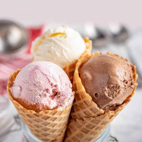 Nostalgia Electric Ice Cream Maker With 6 Qt Capacity - Old Fashioned Ice Cream Machine Makes Frozen Yogurt or Gelato in Minutes- Vintage Wooden Style Ice Cream Maker with Aluminum Canister- Dark Wood