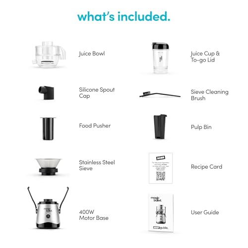 Magic Bullet Mini Juicer with Cup, Black and Silver