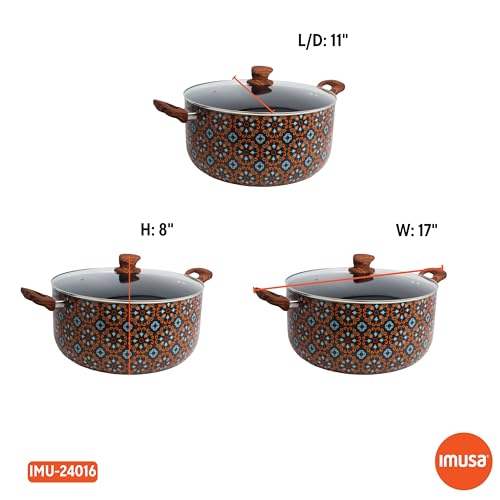 IMUSA 10Qt Talavera Dutch Oven w/Blk