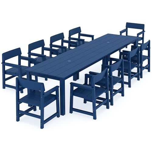 Jocoevol 12 Piece Patio Dining Set for 10 Person HIPS Outdoor Dining Sets