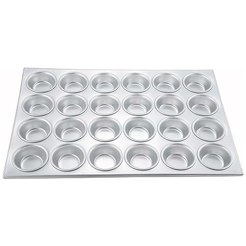 Winco 24-Cup Non-stick Muffin and Cupcake Pan, Aluminum
