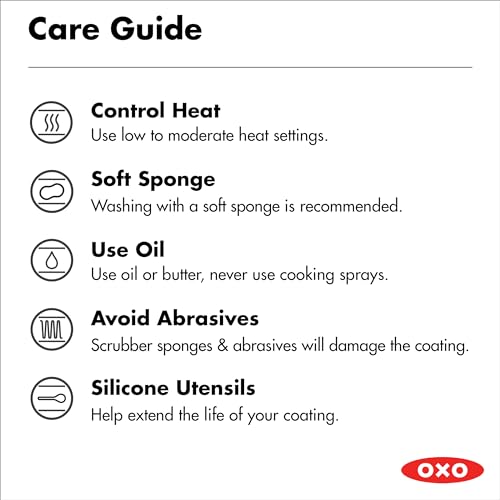 OXO Agility 10" Nonstick Frying Pan Skillet, Ceramic PFAS-Free Nontoxic Cookware, Induction Suitable, Compatible on All Cooktops, Dishwasher & Oven Safe, Stainless Steel Handle, Black