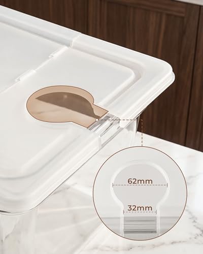 EVERIE Sous Vide Container 12 Quart EVC-12 with Collapsible Hinged Lid Compatible with Anova Nano or AN500-US00 or Anova Pro 3.0 or Anova Mini, Also Fits Instant Pot
