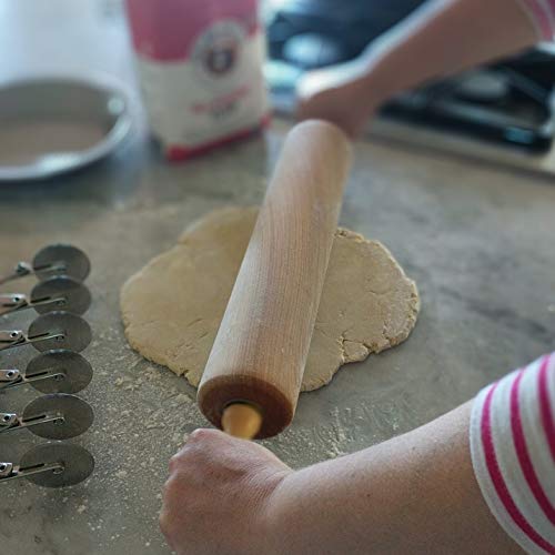 Ateco 15300 Professional Rolling Pin, 15-Inch Barrel, Made of Solid Rock Maple, Made in the USA