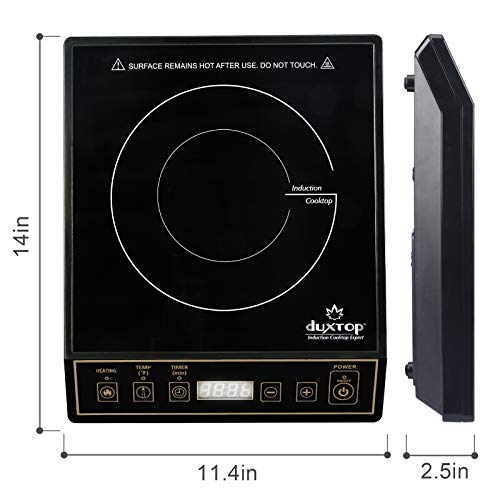 Duxtop 1800W Portable Induction Cooktop Countertop Burner, Gold 9120MC