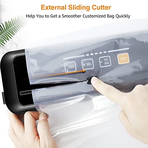 Updated Vacuum Sealer Machine,MEGAWISE Food Sealer w/Starter Kit (Black)