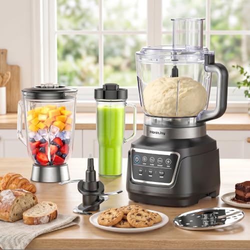 HoninJoy 14-in-1 Food Processor Blender Combo, All-in-One Kitchen Blender