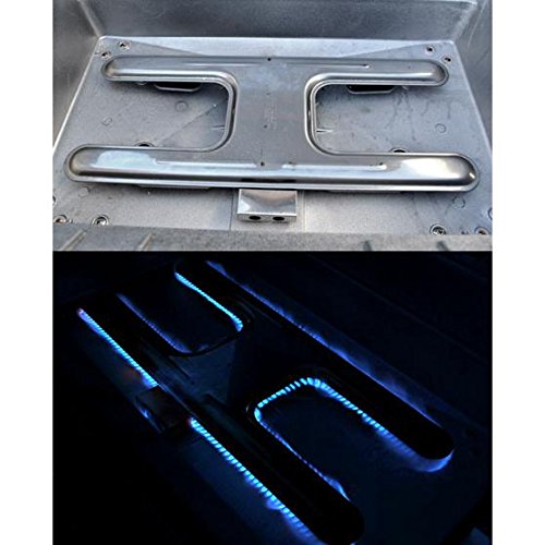 Mhp Jnr4dd Freestanding Propane Gas Grill With Stainless Steel Shelves And Searmagic Grids On Aluminum Cart