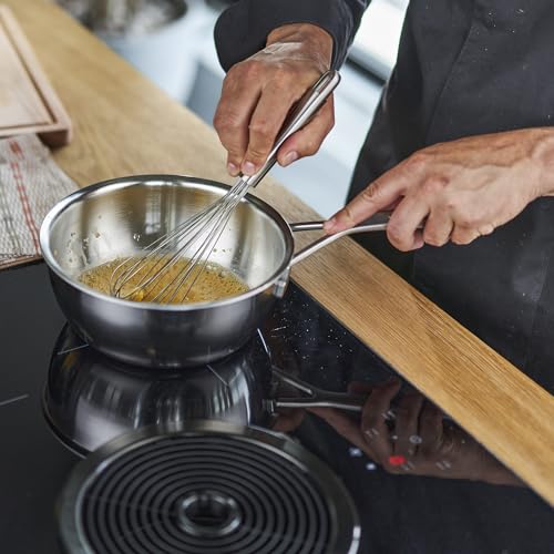 Demeyere Industry 5, 2-qt Stainless Steel Saucier, 5-Ply Construction, Compatible on all Stovetops, Made in Belgium