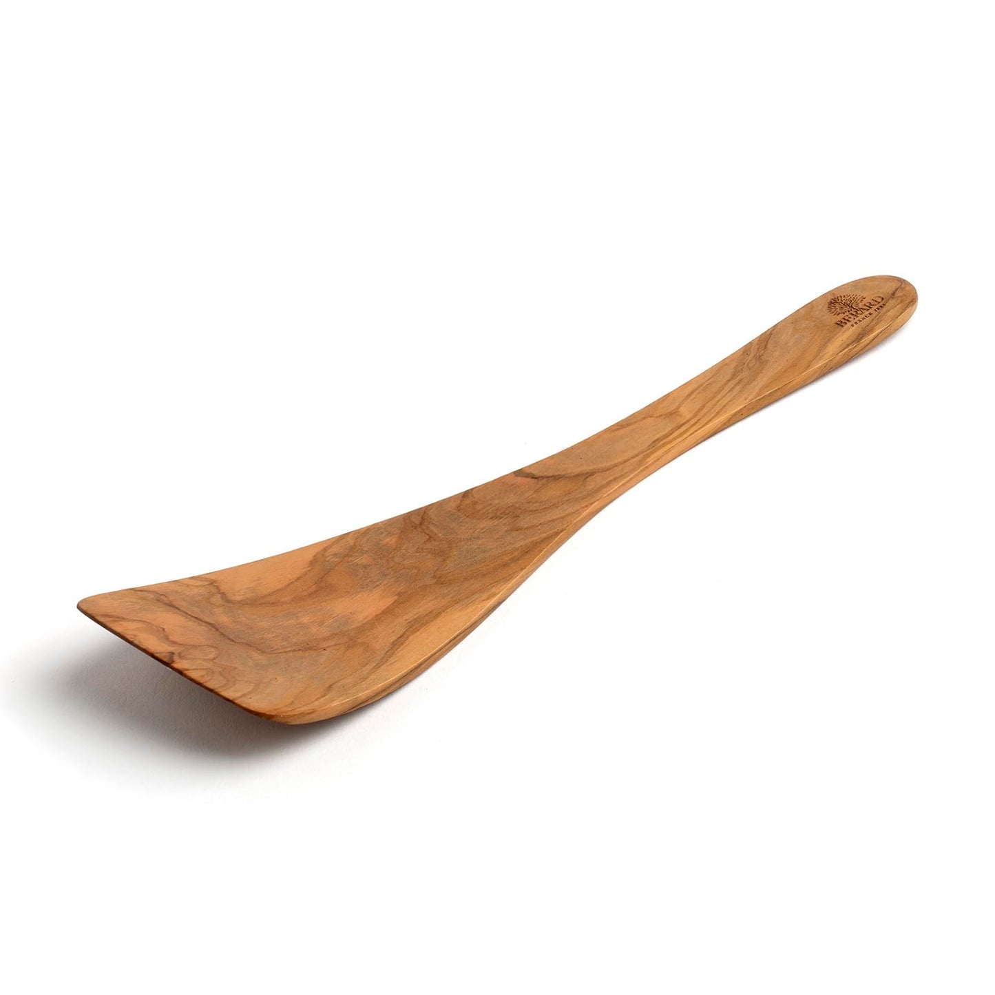Berard 66475 French Olive-Wood Handcrafted Curved Spatula, Brown
