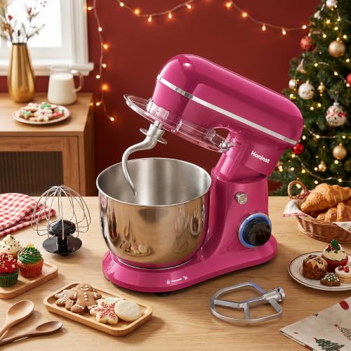 Honinst 4QT Electric Stand Mixer, 10-Speed Tilt-Head Compact Kitchen Mixer