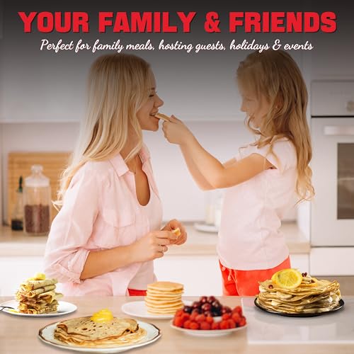 SugarWhisk Crepe Maker Electric, Crepe Pan 12 Inch with 5 X 4” Silicone Molds, Pancake Maker Machine for Pancakes & Tortilla & Fried Eggs, Batter Spreader & Spatula Included, White