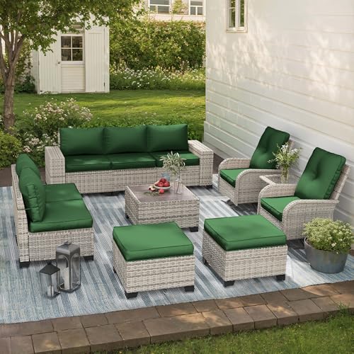 Outdoor Patio Furniture Set PE Wicker Rattan Outdoor Sectional Sofa