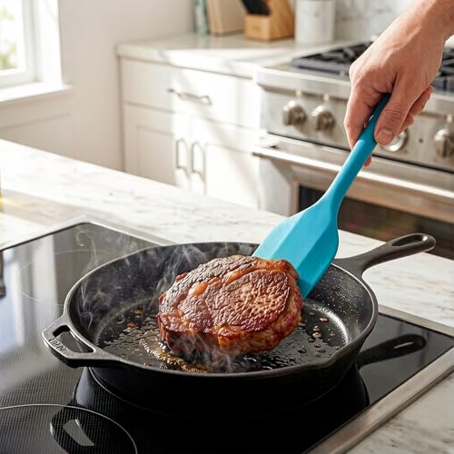 Kodreat 5 Pieces Silicone Spatula Set BPA Free Non Stick Rubber Spatula Heat Resistant Set Ideal for Baking Cooking Mixing Dishwasher Safe Kitchen Tools Multicolor
