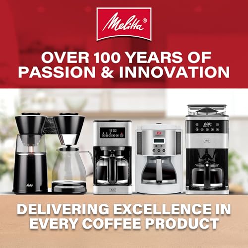 Melitta Aroma Tocco Thermal DRIP PROGRAMMABLE Coffee Machine 8 Cup Coffee Maker with Thermal Carafe Glass Touch Control Panel