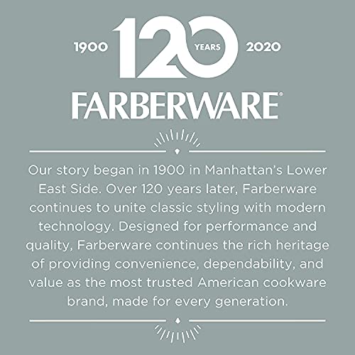 Farberware 21925 High Performance Nonstick Cookware Set / Pots and Pans Set Dishwasher Safe - 17 Piece, Silver