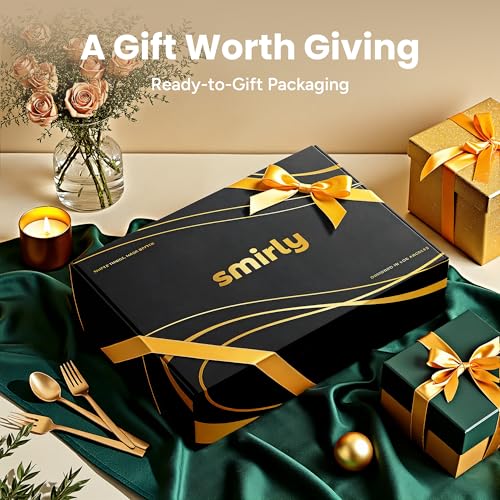 SMIRLY Walnut Cutting Board for Kitchen - Wood Cutting Boards with Handle and Juice Groove for Meal Prep, Serving, Charcuterie - Kitchen Gadgets - Non Toxic Wooden Chopping Board Set of 3 with Holder
