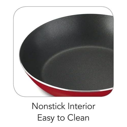 9-Piece Non-stick Cookware Set, Red