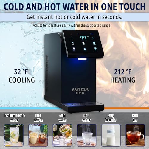 Avida H2O Ultra Instant Hot & Cold Water Dispenser, Black