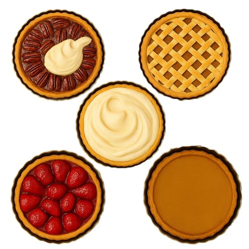 UWILLION 9.5 Inch Tart Pan 2.2 Inch Deep, Non-Stick Round Quiche Pan with Removable Bottom, Durable Carbon Steel Pie Pan for Cakes, Tarts, Pies and Mousse