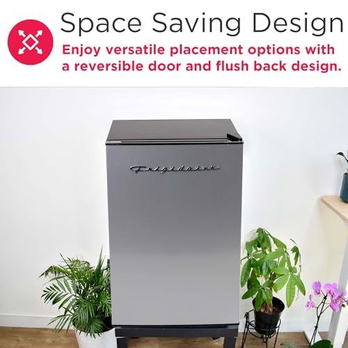 Frigidaire EFR285-6COM, 2.5 cu ft Refrigerator, Stainless Steel Door, Platinum Series