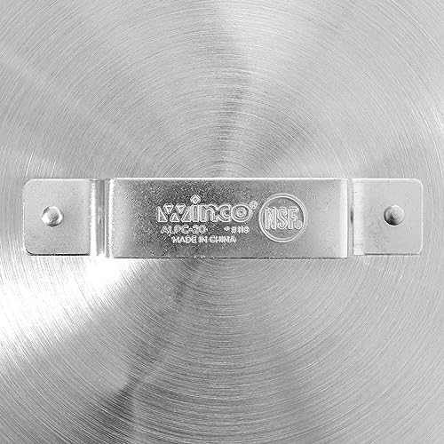 Winco Aluminum Cover for Stock Pot 20 quart, 2.0 mm
