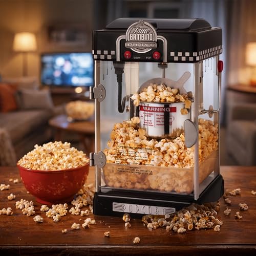 Great Northern Popcorn Little Bambino 2.5oz Popcorn Machine, Black