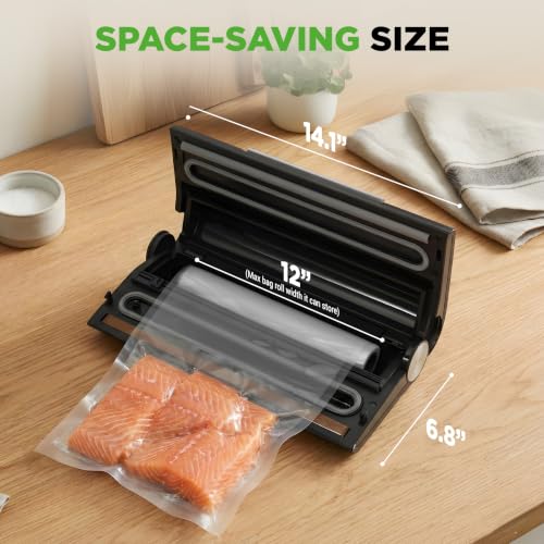 NutriChef Vacuum Sealer Machine with Removable Liquid Tray
