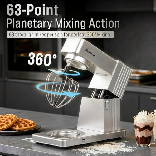 Stand Mixer 8.5Qt, Kitchen Electric Standing Mixer for Baking
