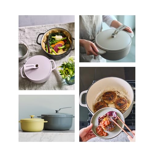 Vermicular Oven Pot 2.0 | Lightweight Enameled Cast Iron Pot | 14cm (1 Qt) | Non-Toxic | Induction-compatible | Dutch Oven | Made in Japan | Matte Linen Beige