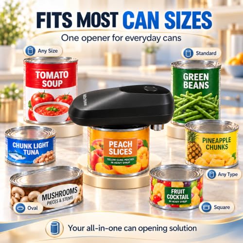 Electric Can Opener for Seniors, Arthritis & Weak Hands