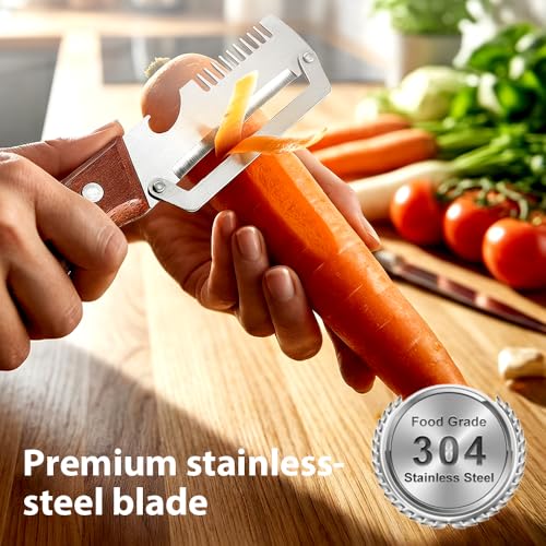 Vegetable Peeler, 2026 Upgrade Multifunctional Stainless Steel Peeler,Vegetable Peeler for Kitchen, Kitchen Gadgets Tool for Fruit Pumpkin Peeling Potato Carrot Veggie Peeler (2pcs)
