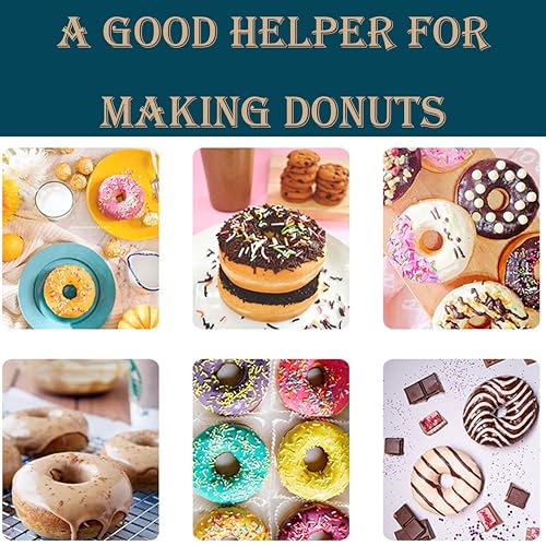 IntXanth Mini Donut Maker Machine Electric Doughnut Baker Machine Snack Maker 15pcs 1.85inch Outer Diameter for Restaurants Dessert Shops Schools Home 1750W