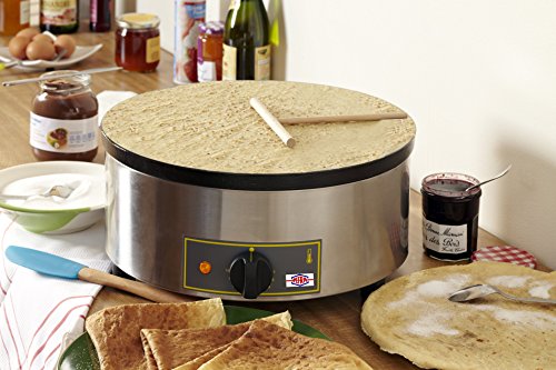 Equipex 400FE Sodir 15.75-Inch Single Crepe Maker/Machine with Cast Iron Plate, 240v