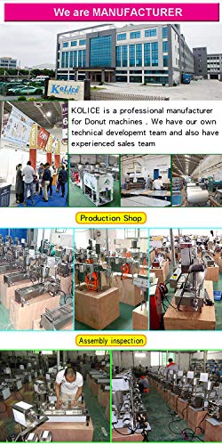 Kolice Commercial Donuts Making Machine,Frying Donuts Maker,Mini Donut Maker,Included Timer Control, Auto Counting,Flipping, Dropping