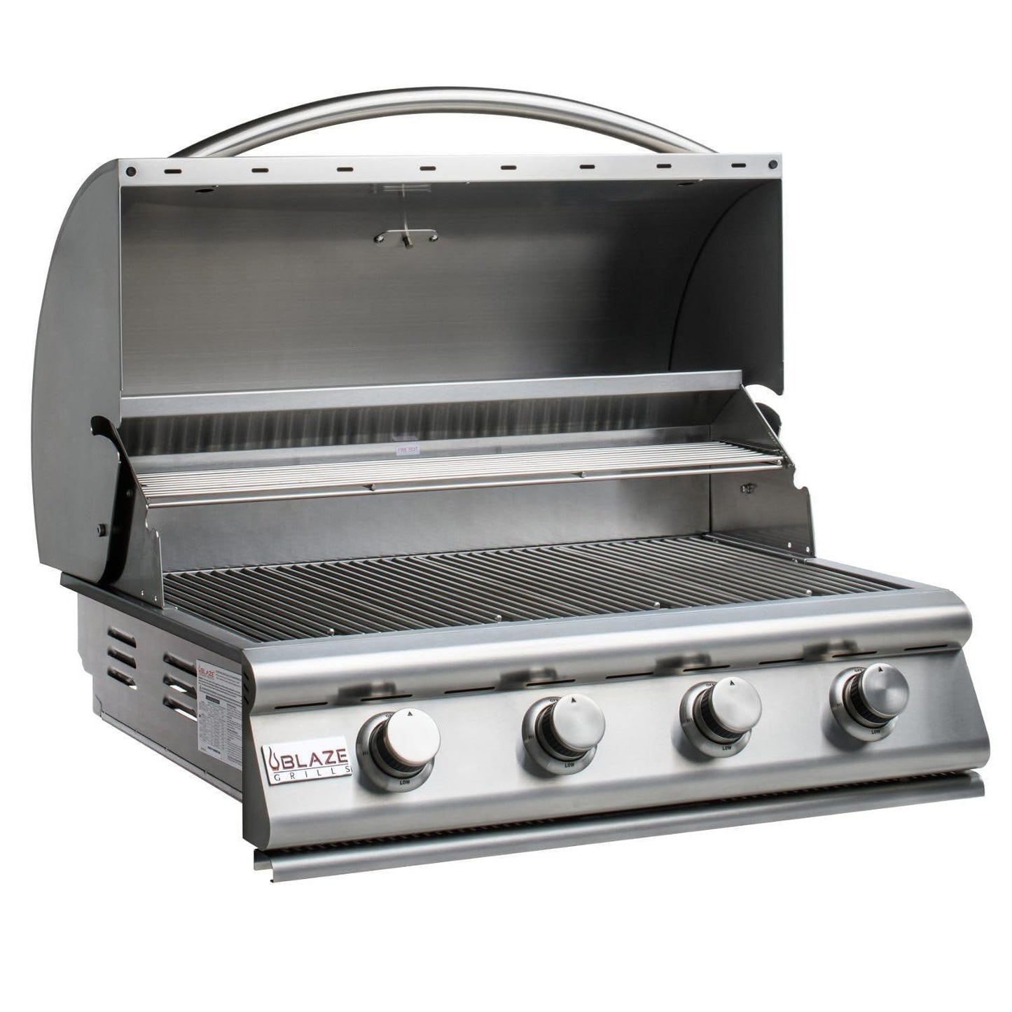 Blaze Prelude LBM 4-Piece 32-Inch Natural Gas Outdoor Kitchen Package w/Double Side Burner & Refrigerator - BLZ-4LBM126-NG-4PC-SC