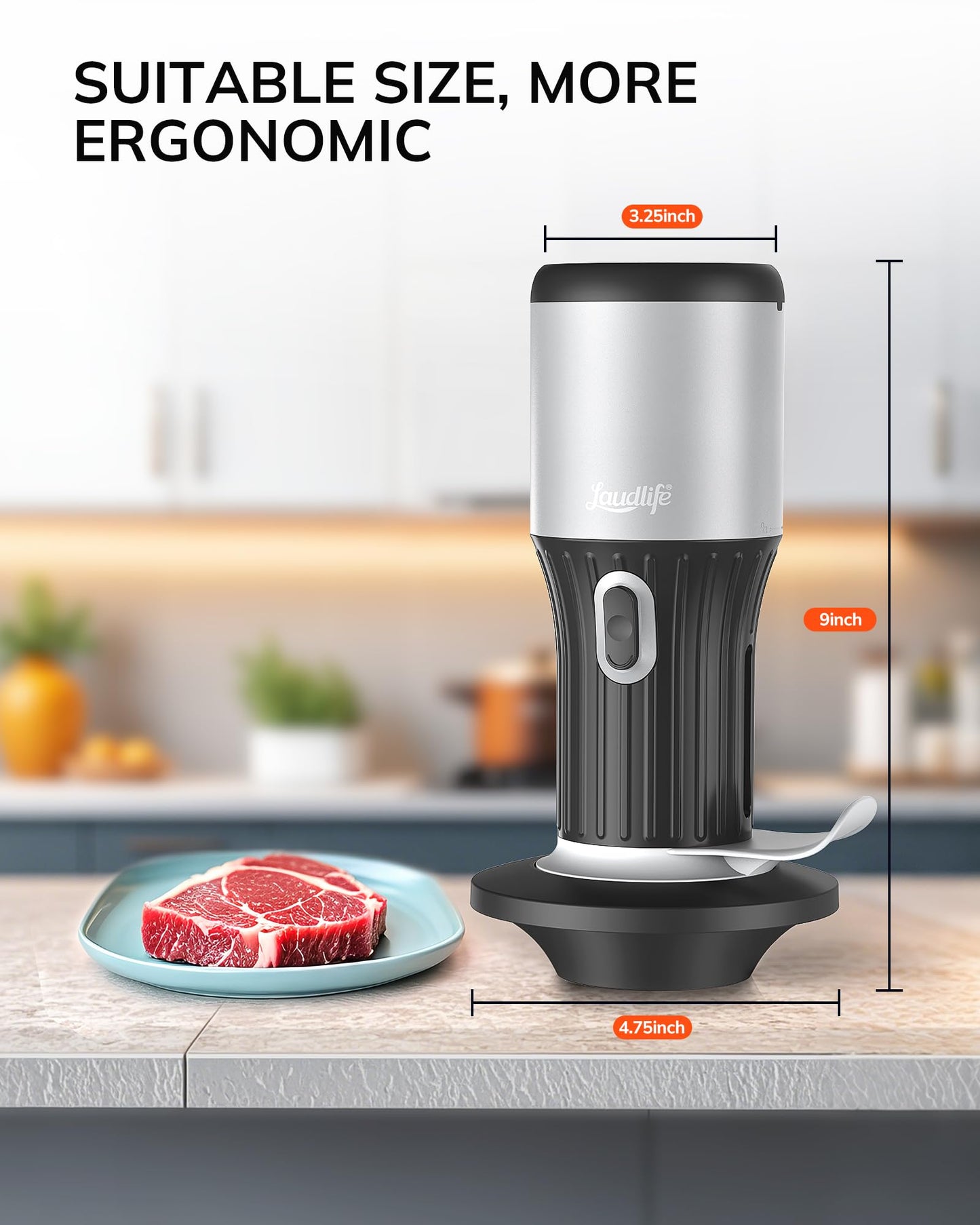 Smart Marinade Injector, 2-in-1 Meat Tenderizer With Flavor Syringe, 20 Stainless steel Blades For BBQ Steak Beef Turkey Brisket Pork Kitchen Cooking