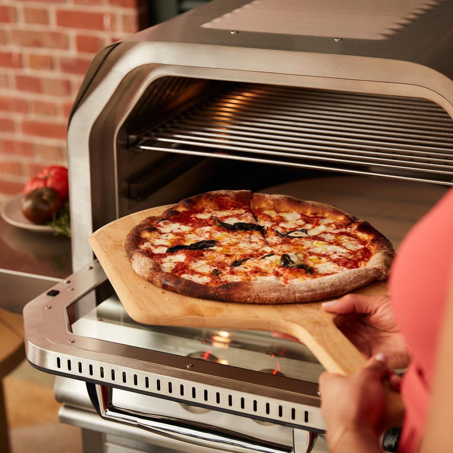 Blaze 26-Inch Built-in Natural Gas Outdoor Pizza Oven W/Rotisserie - BLZ-26-PZOVN-NG - CookCave