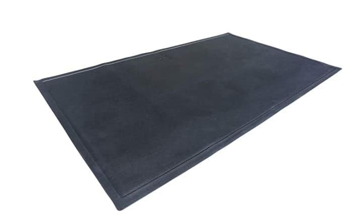 DiversiTech Outdoor Gas Grill BBQ & Fire Pit Mat, 60" x 30", Black - CookCave